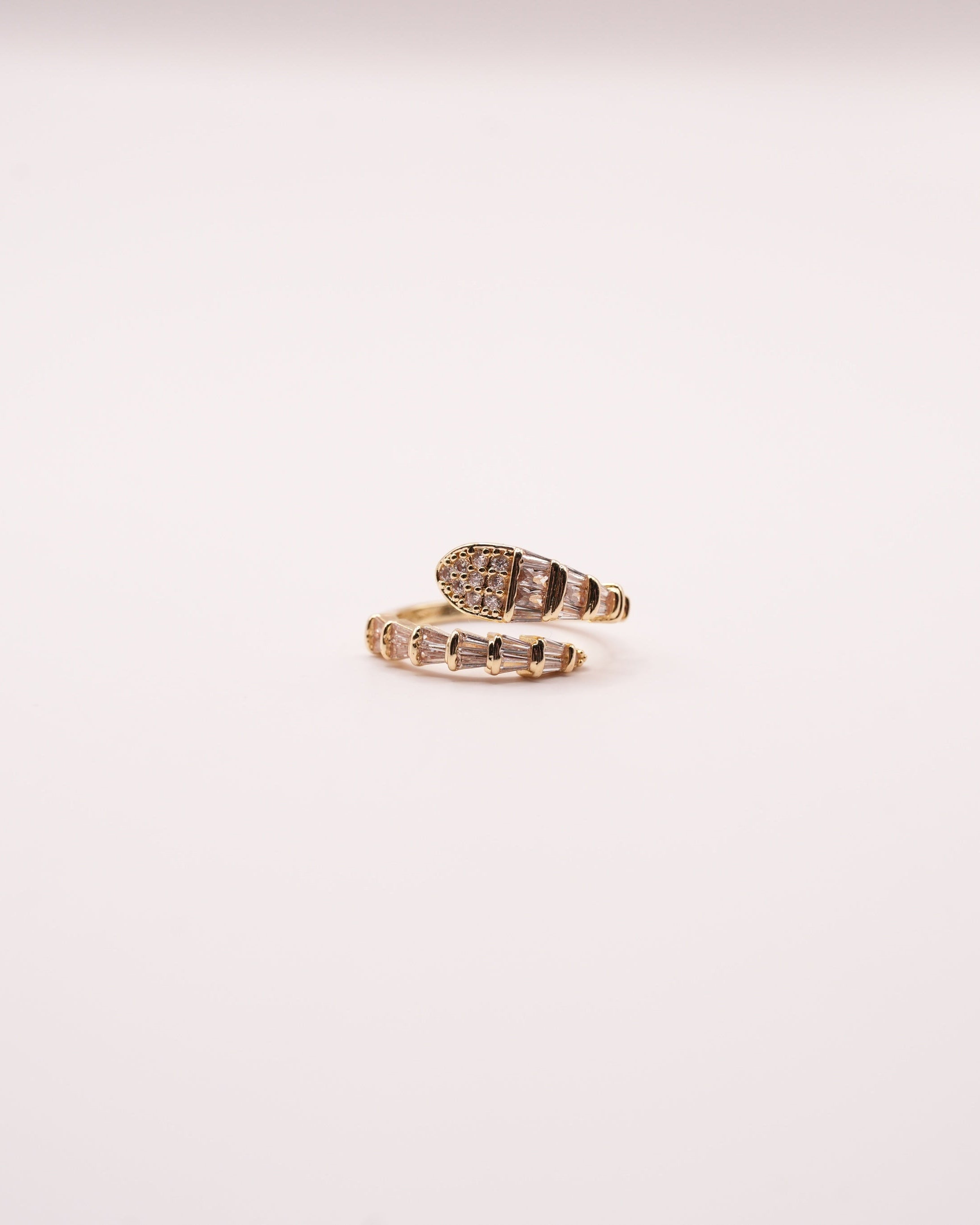 Inel Snake Damă Placat cu Aur 18k Reglabil