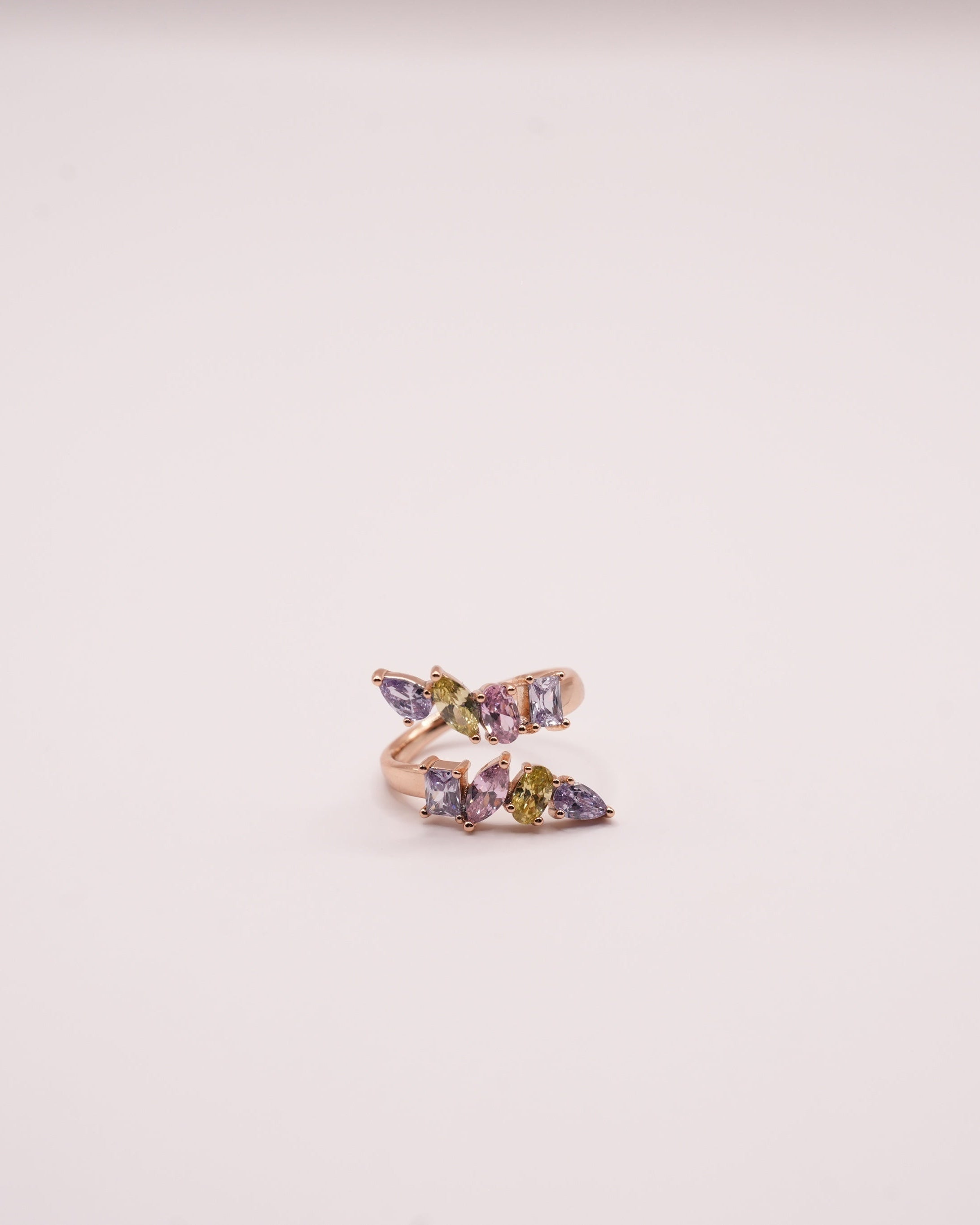 Inel Floris Damă Gold Rose Reglabil