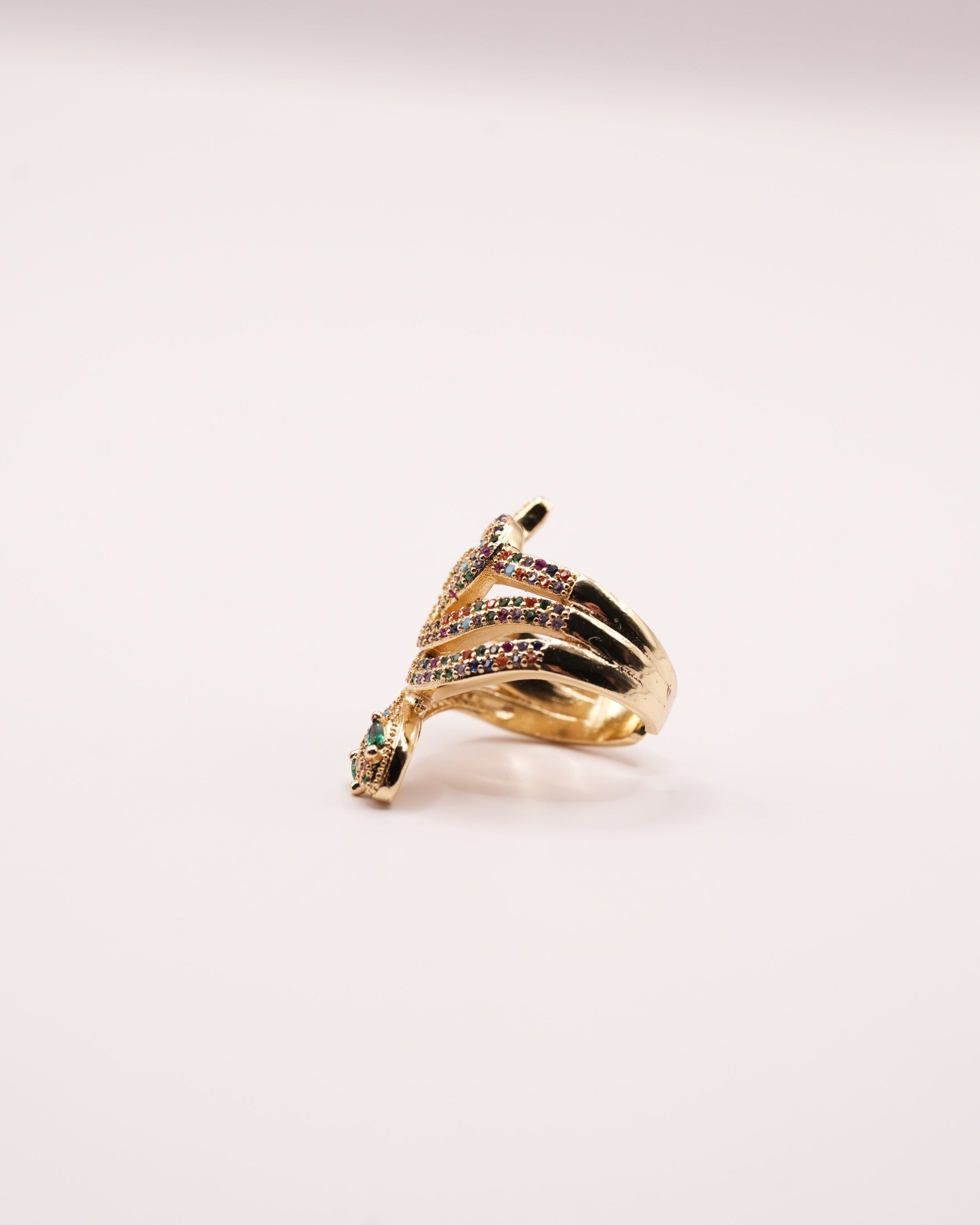 Inel Serpenta Damă Placat cu Aur 18k Reglabil