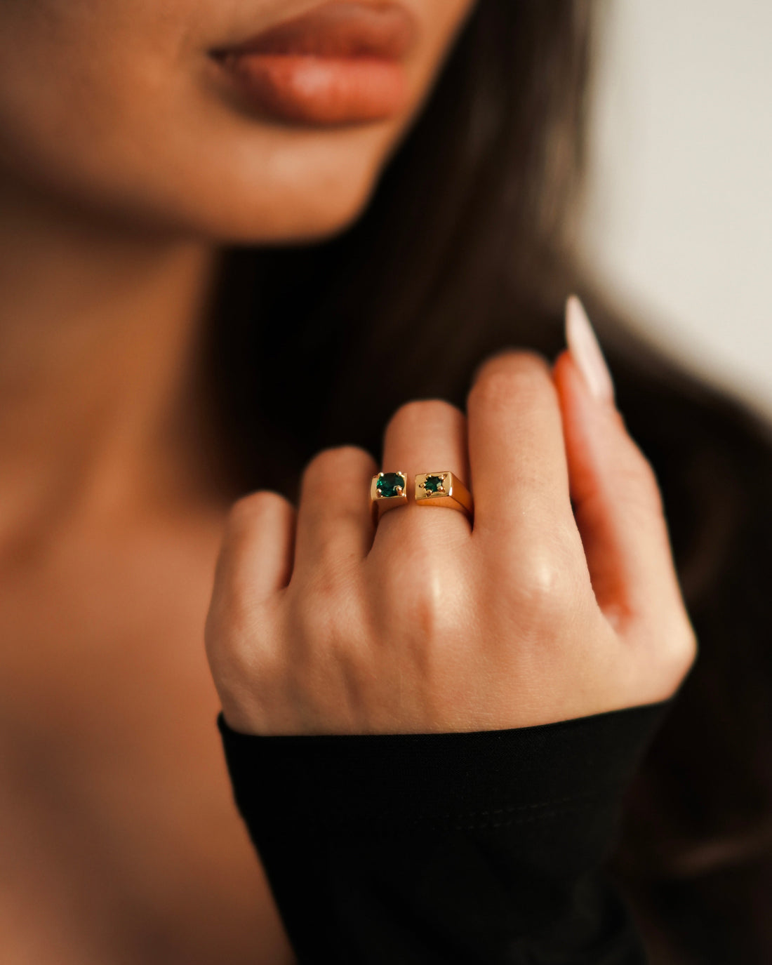 Inel Gemina Damă Placat cu Aur 18k Reglabil