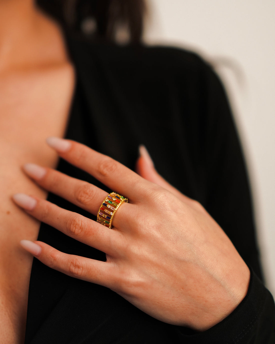 Inel Spectrum Damă Placat cu Aur 18k Reglabil