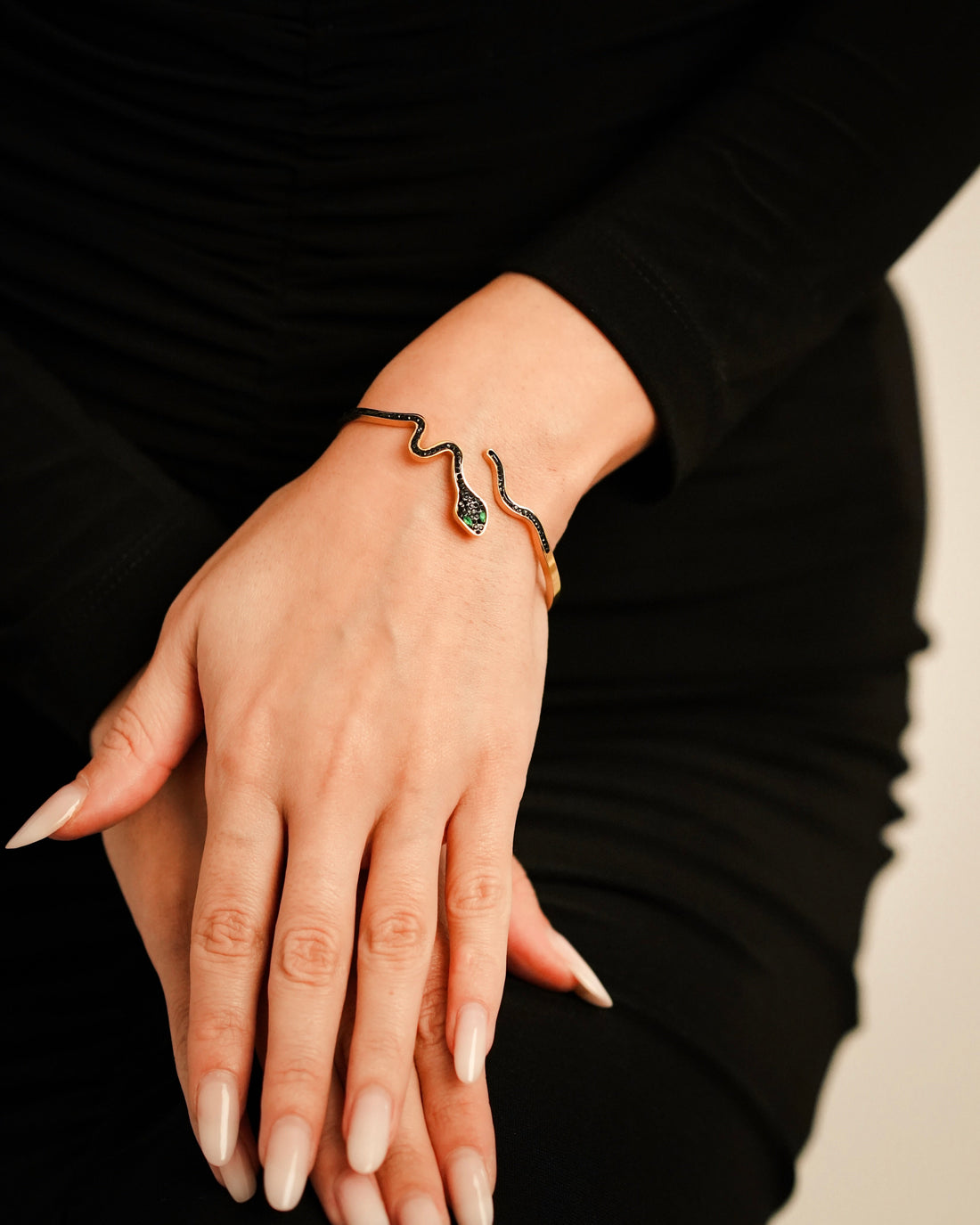 Brățara Ophidia Damă Placată cu Aur 18k