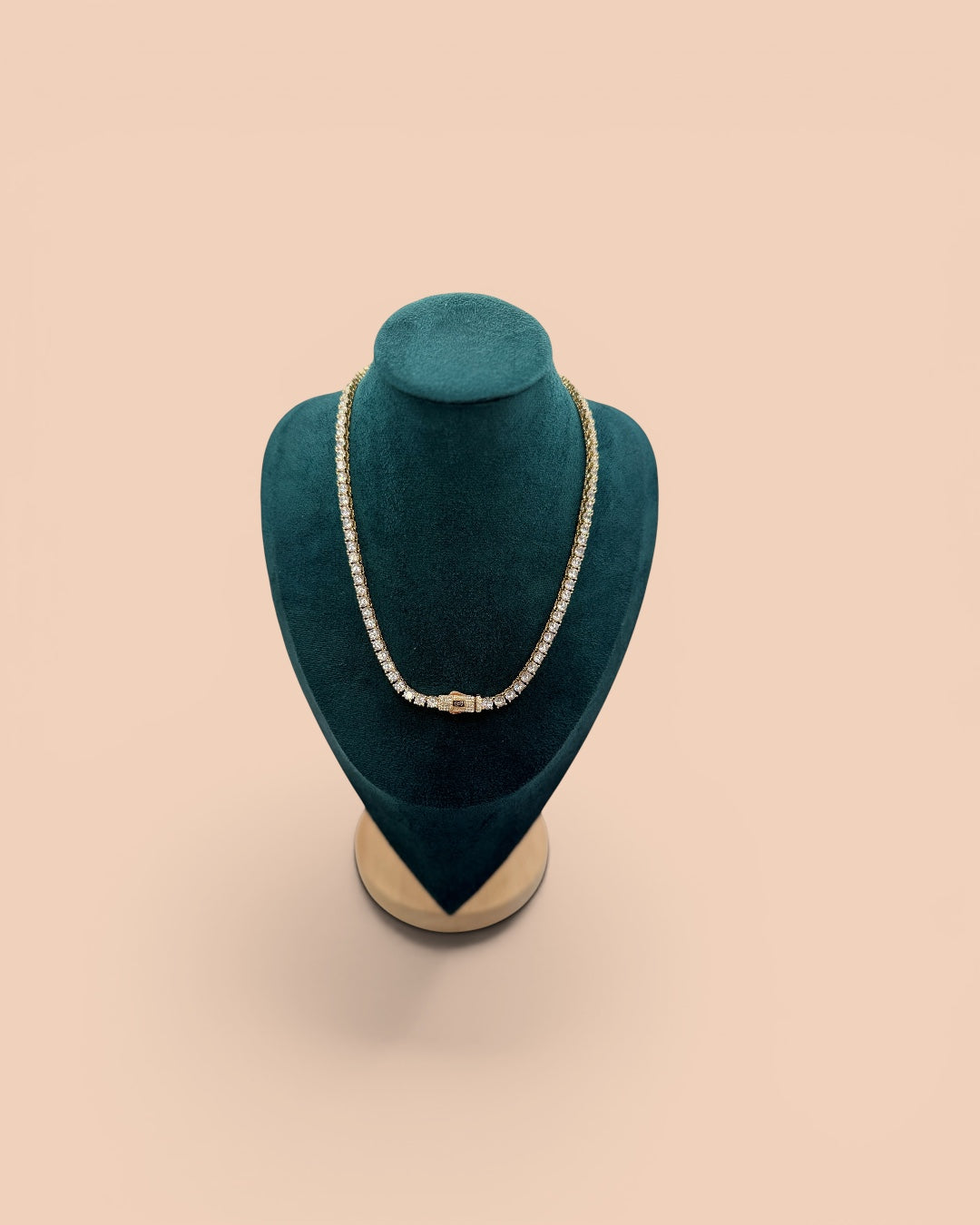Colier Tennis Monaco 5MM Damă Placat cu Aur 18K