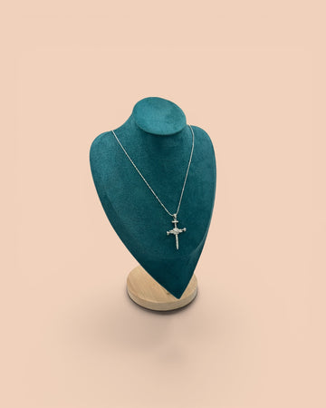 Colier Sacro Cruce Bărbați/Damă Oțel Inoxidabil