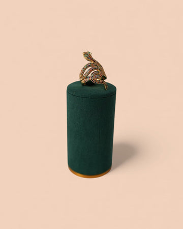 Inel Serpenta Damă Placat cu Aur 18k Reglabil