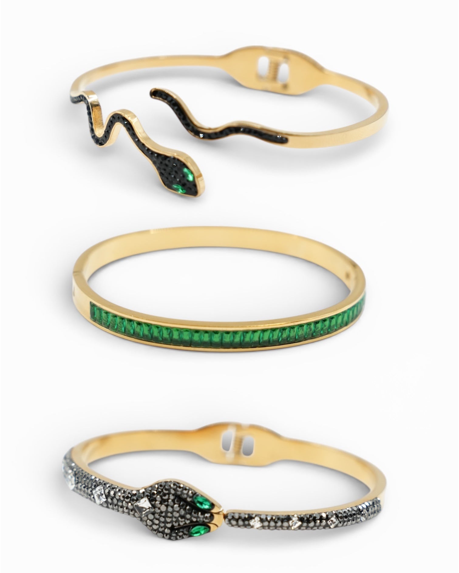 Pachetul Smeralda, Viperra & Ophidia Damă Placate cu Aur 18k