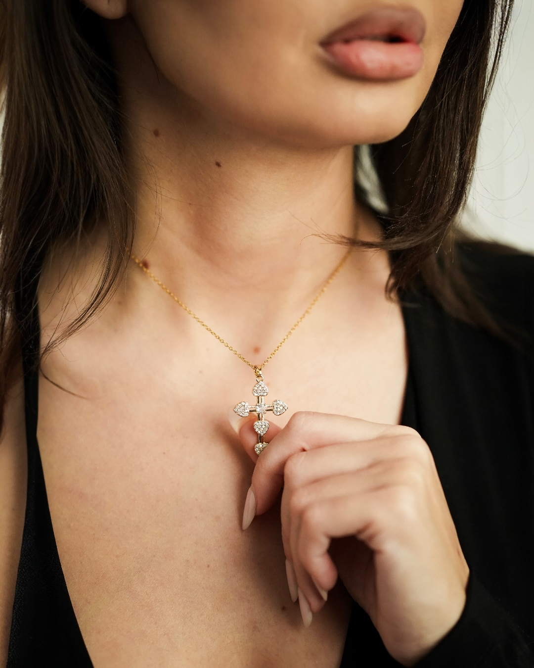 Colier Croce d’Oro Damă Oțel Inoxidabil