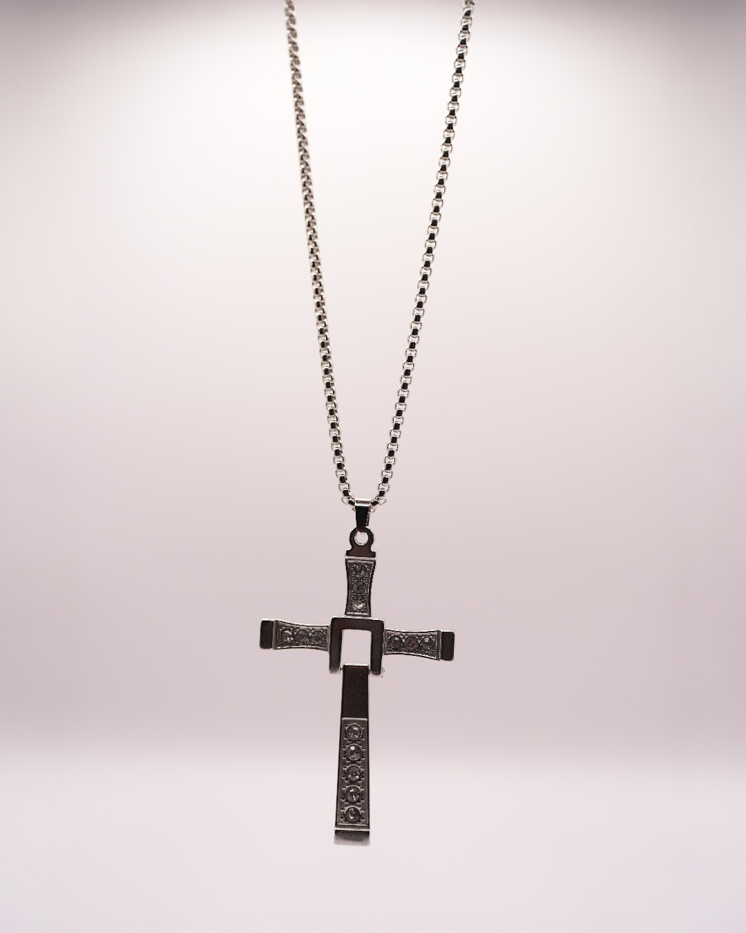 Colier Fast&Furious Cross Bărbați Oțel Inoxidabil