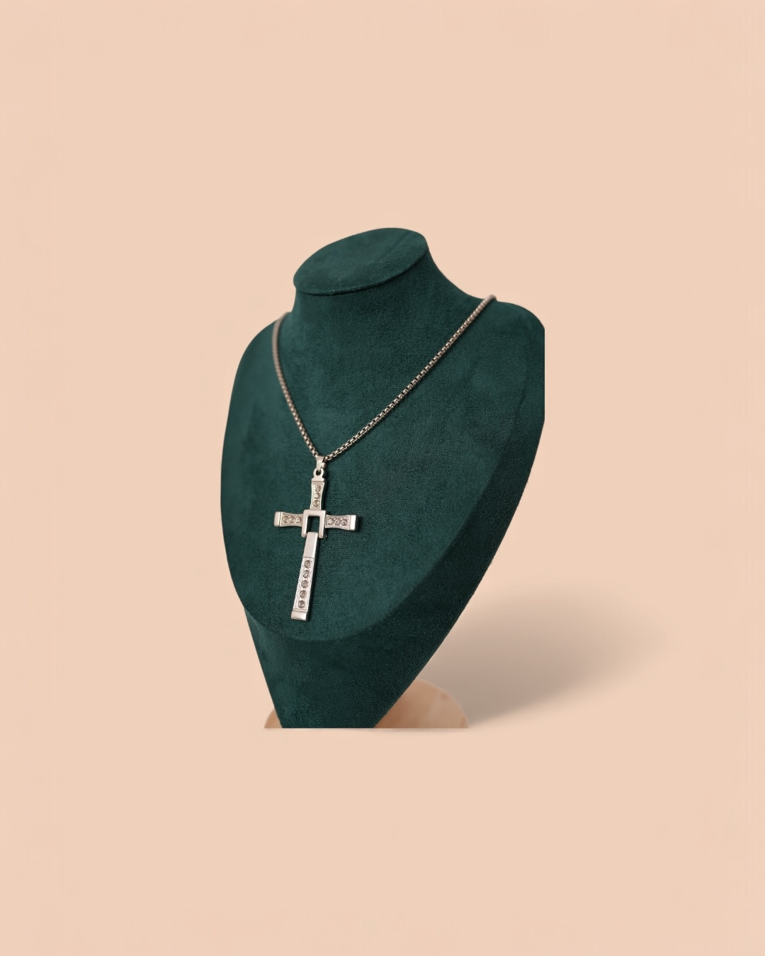 Colier Fast&Furious Cross Bărbați Oțel Inoxidabil