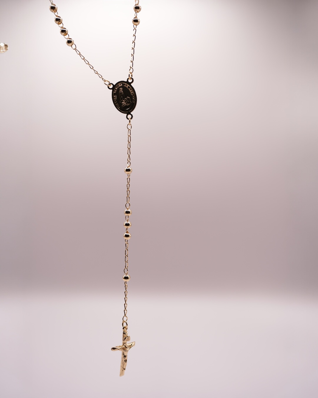 Colier Rozariu Bărbați/Damă Placat cu Aur 18k