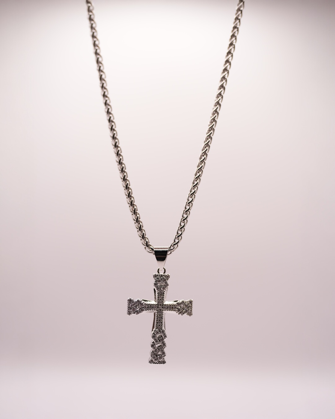 Colier Sanctum Cruce Damă Oțel Inoxidabil