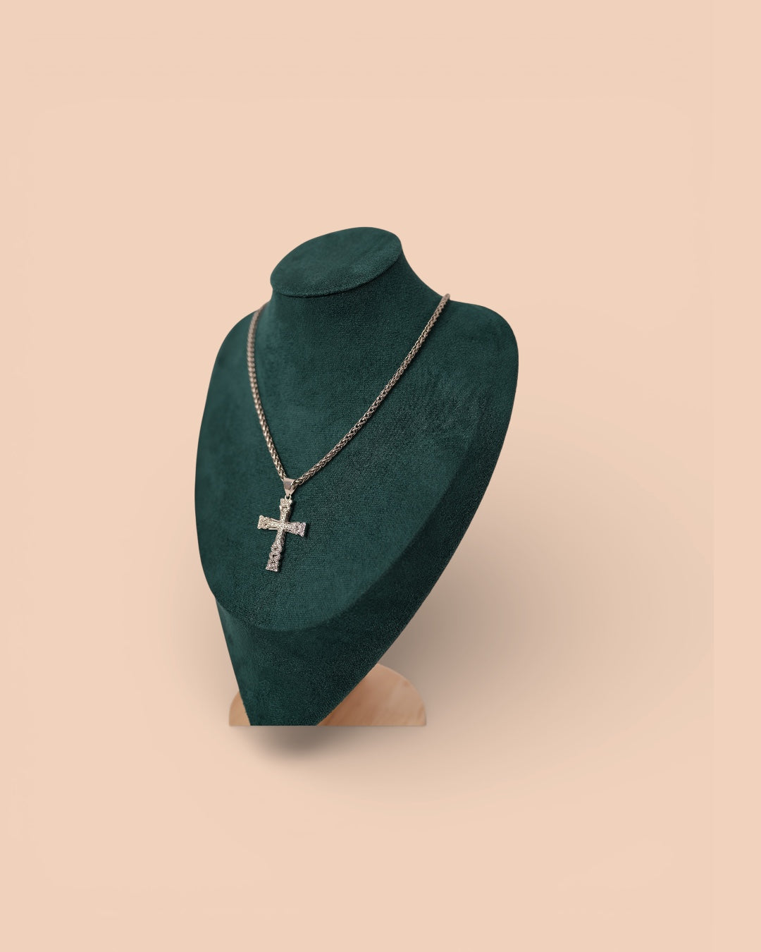 Colier Sanctum Cruce Damă Oțel Inoxidabil