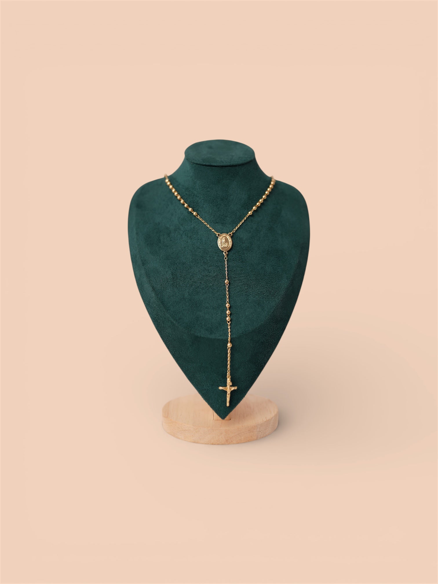 Colier Rozariu Bărbați/Damă Placat cu Aur 18k