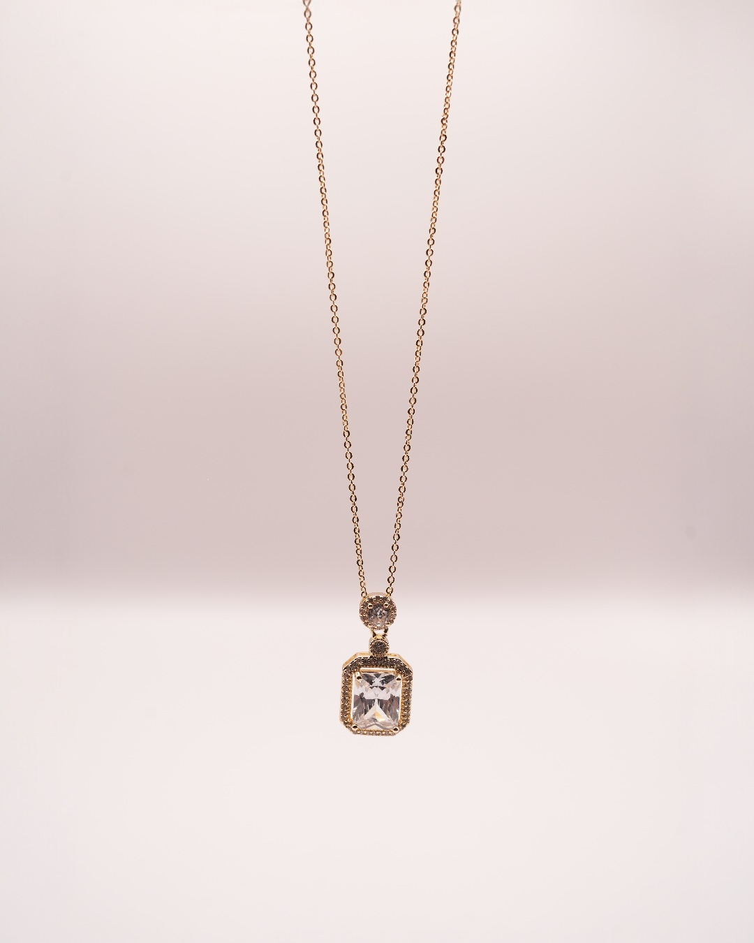 Colier Diamond Damă Placat cu Aur 18k