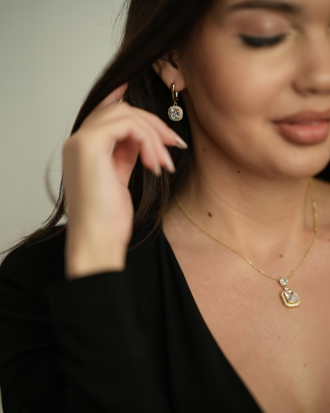 Colier Diamond Damă Placat cu Aur 18k