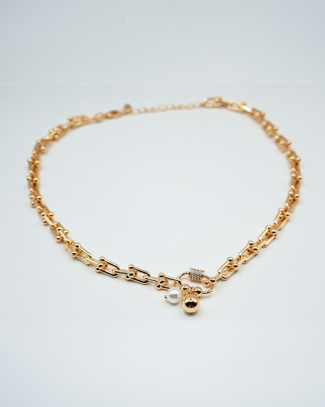 Colier Tiff Pearl Damă Placat cu Aur 18k