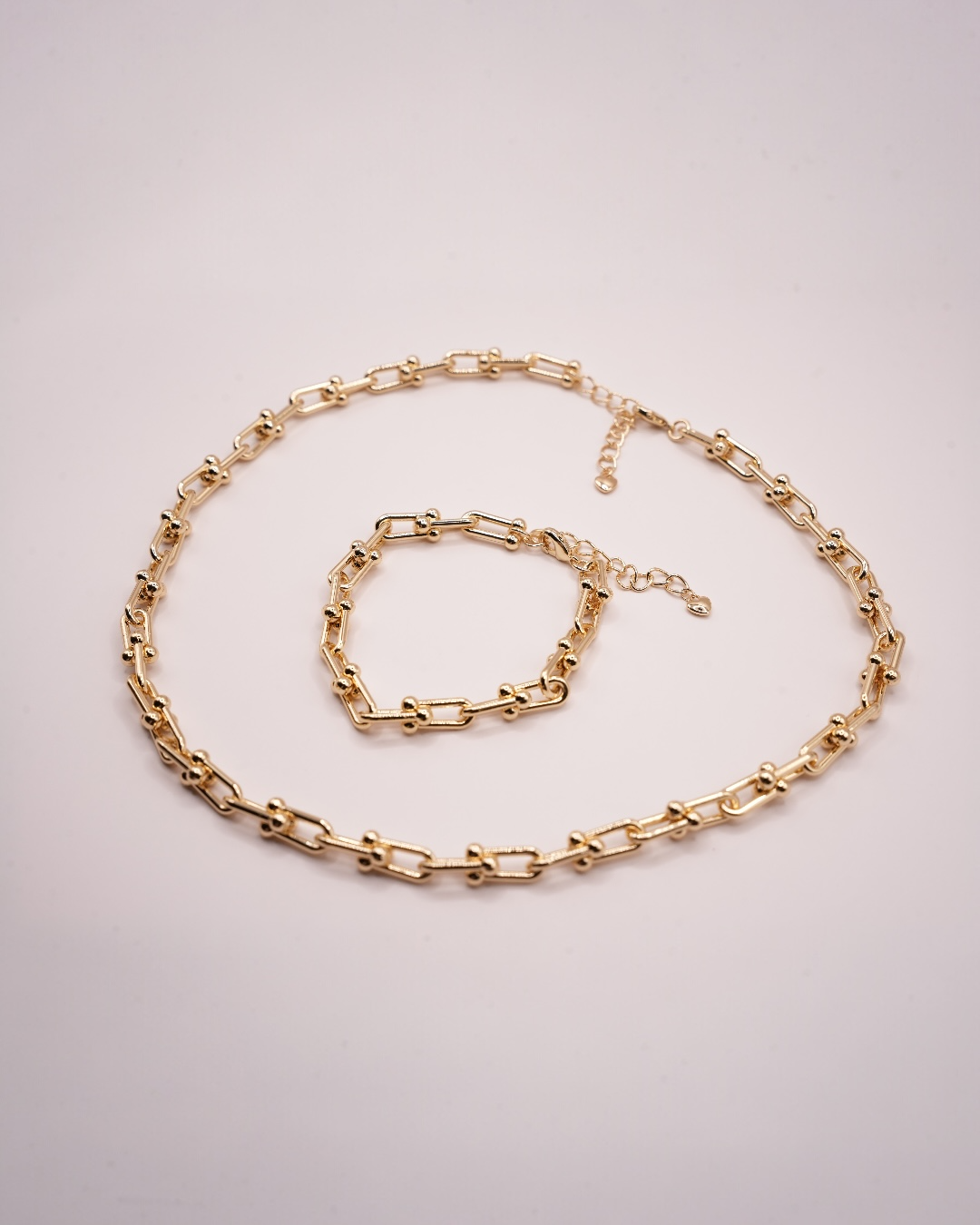 Set Tiff Damă Placat cu Aur 18k Colier+Brățară+Cercei