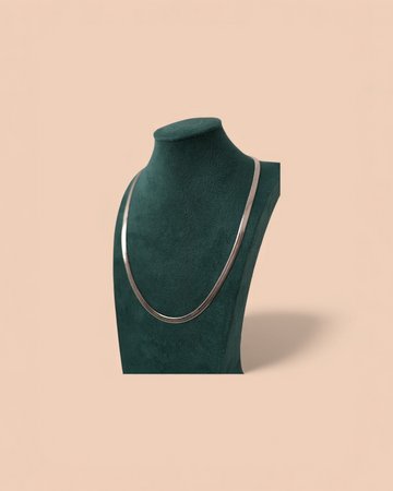 Colier Snake Argentum Damă/Bărbați Oțel Inoxidabil