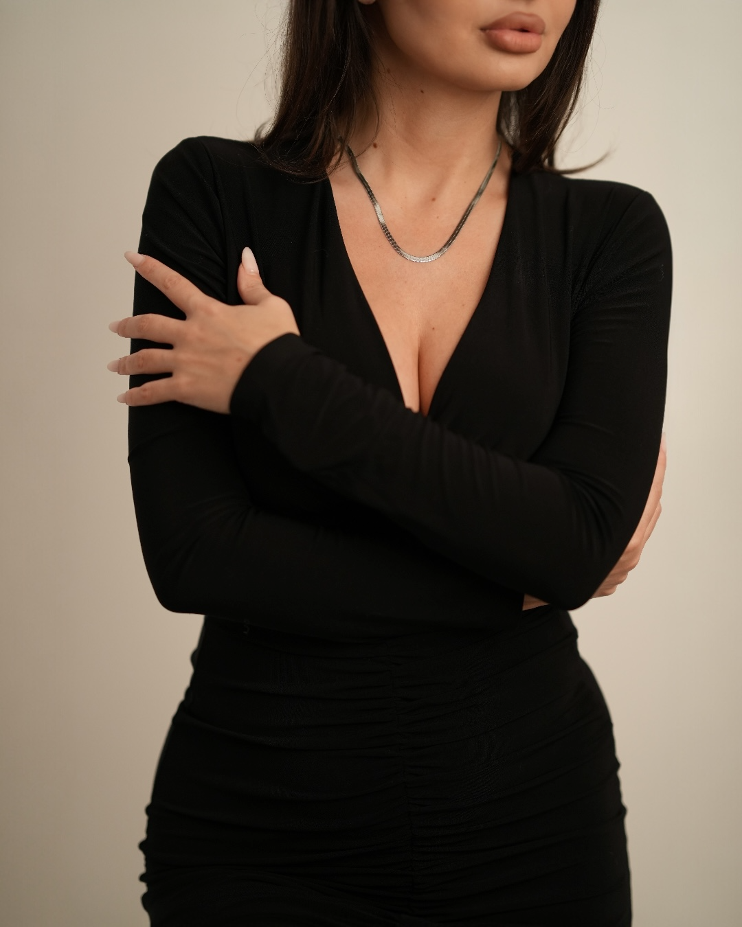 Colier Snake Argentum Damă/Bărbați Oțel Inoxidabil