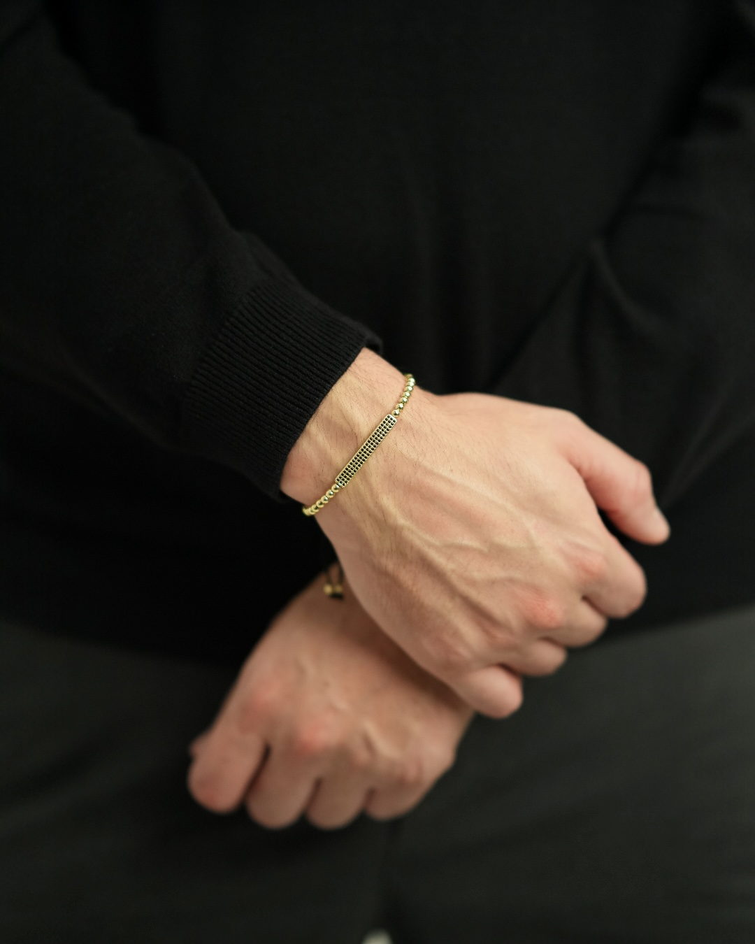 Brățara Sofia Bărbați/Damă Placată cu Aur 18k Reglabilă/Șnur