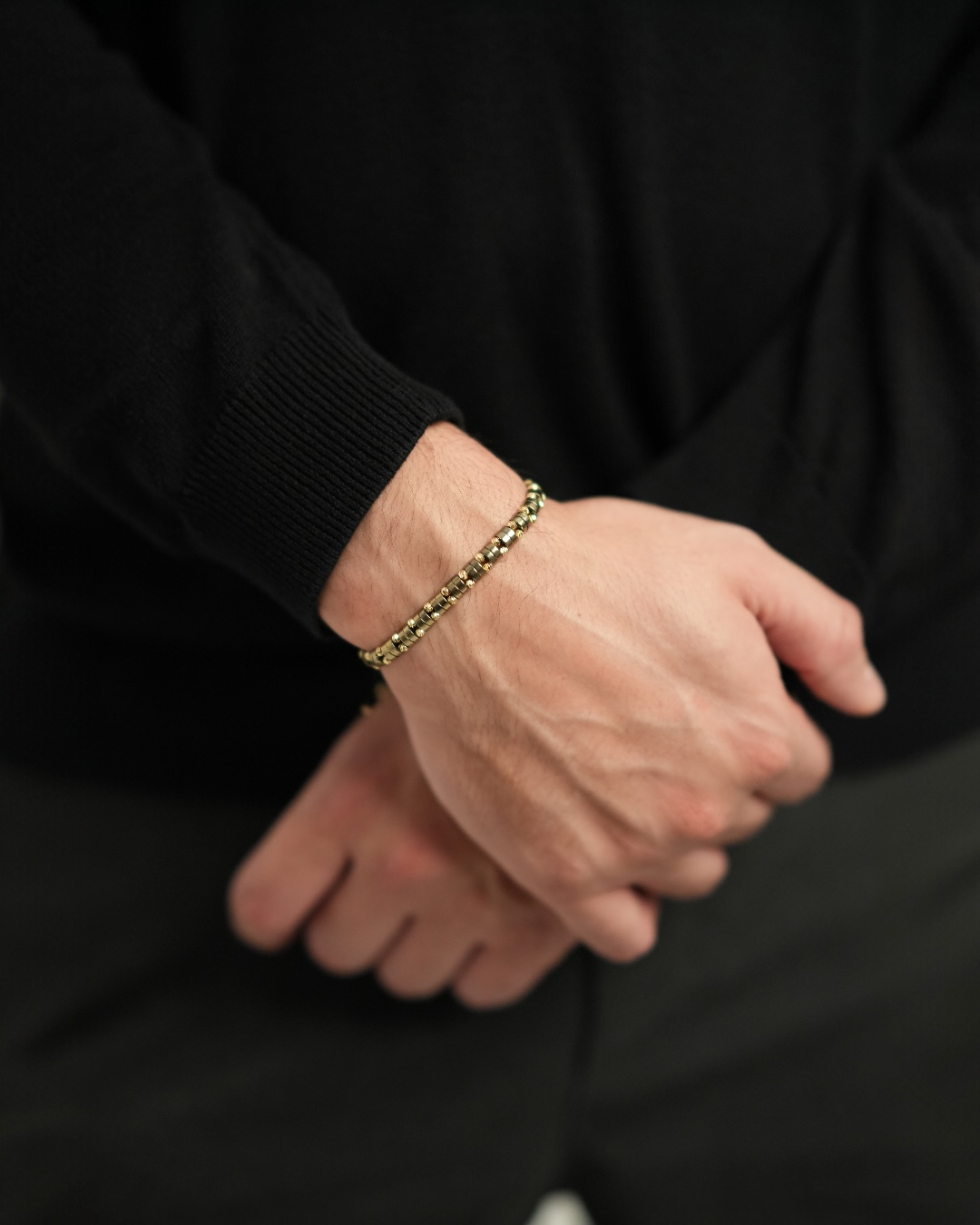 Brățara Amaro Bărbați/Damă Placată cu Aur 18k Reglabilă/Șnur