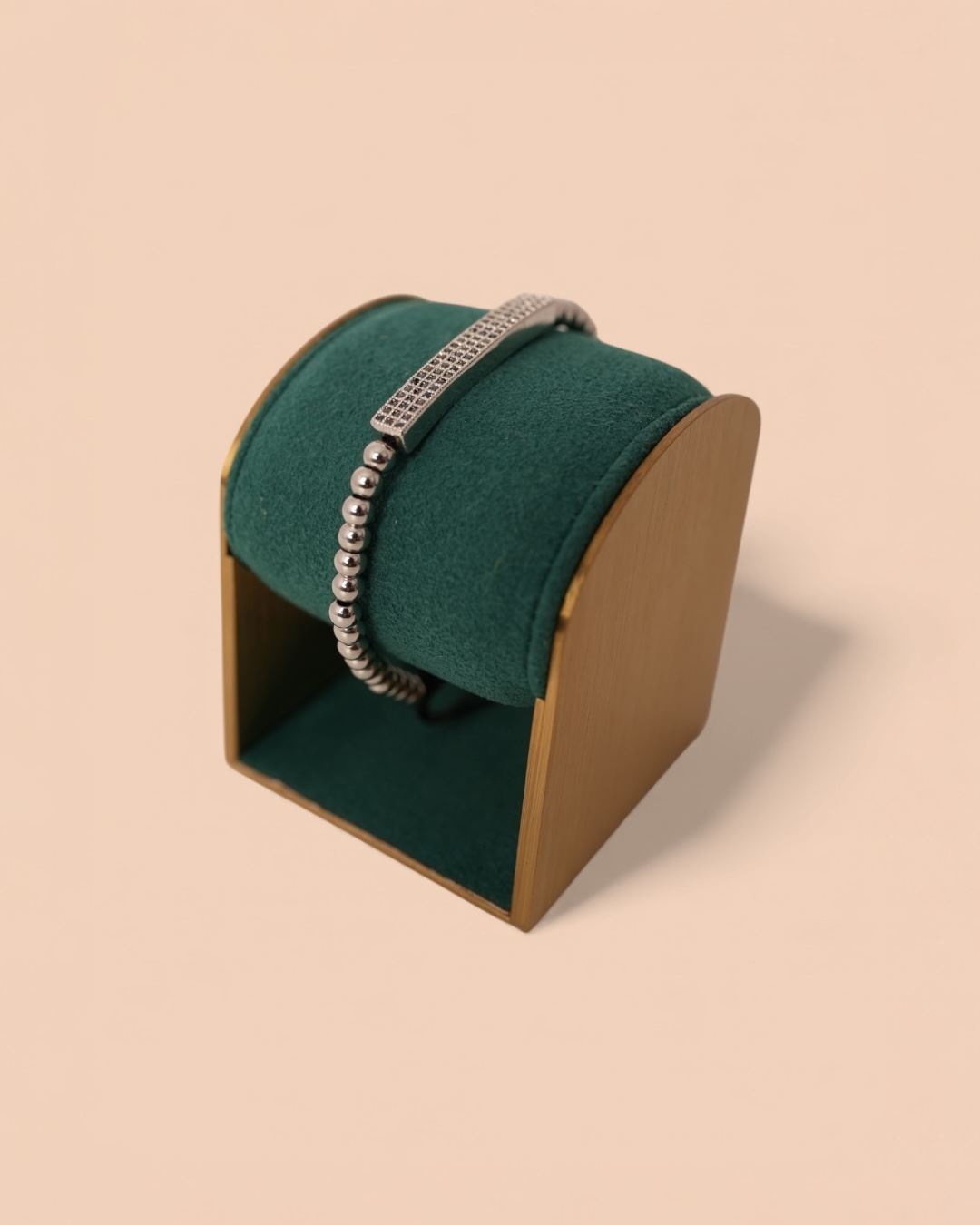 Brățara Hugo Bărbați/Damă Placată cu Aur Alb Reglabilă/Șnur