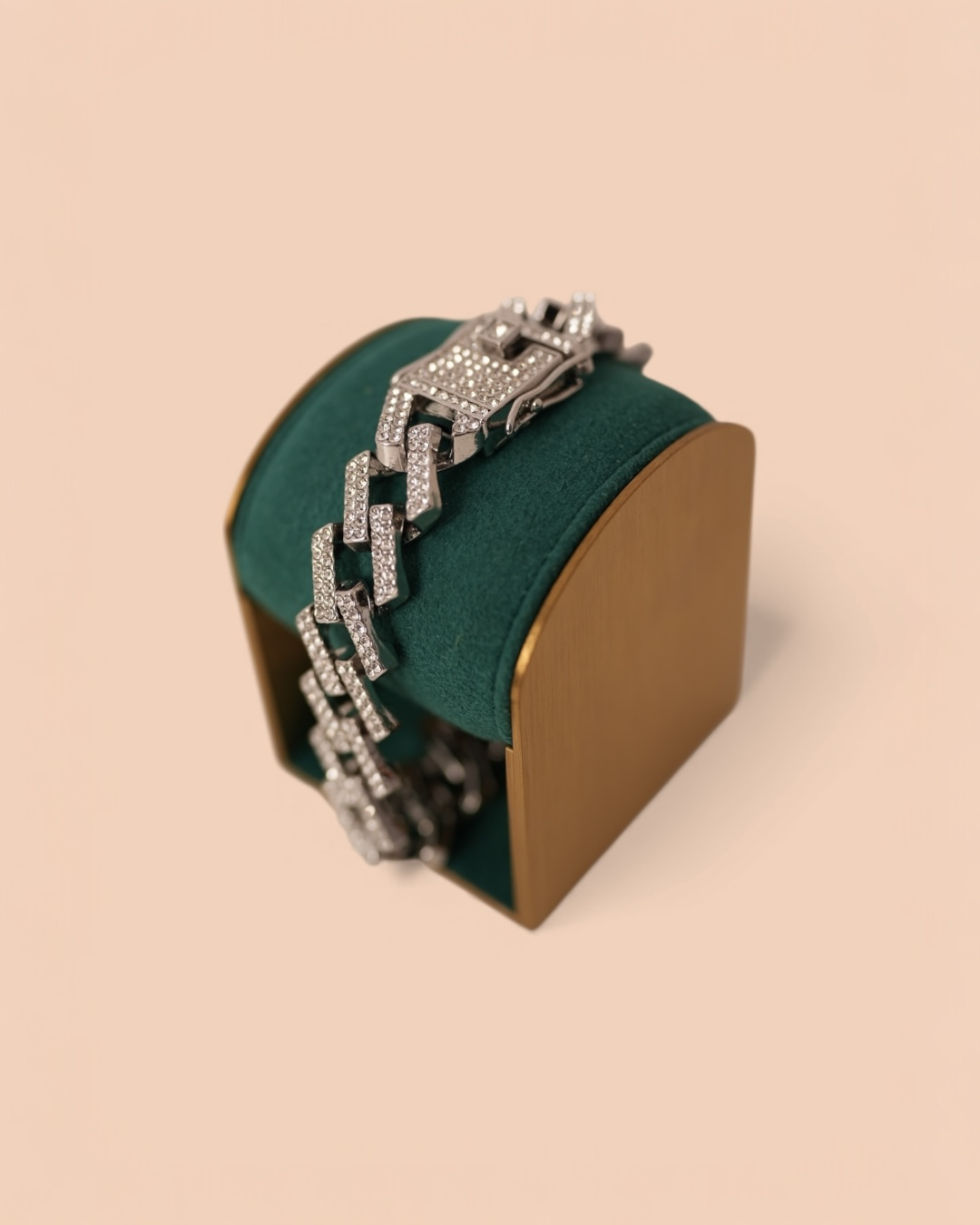 Brățara Cuban Ice Silver Bărbați/Damă Oțel Inoxidabil 12mm