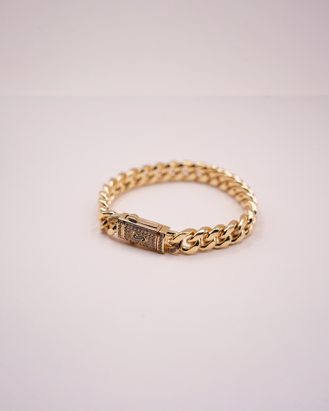 Brățara Cuban Havana Bărbați/Damă Placată cu Aur 18k 10mm