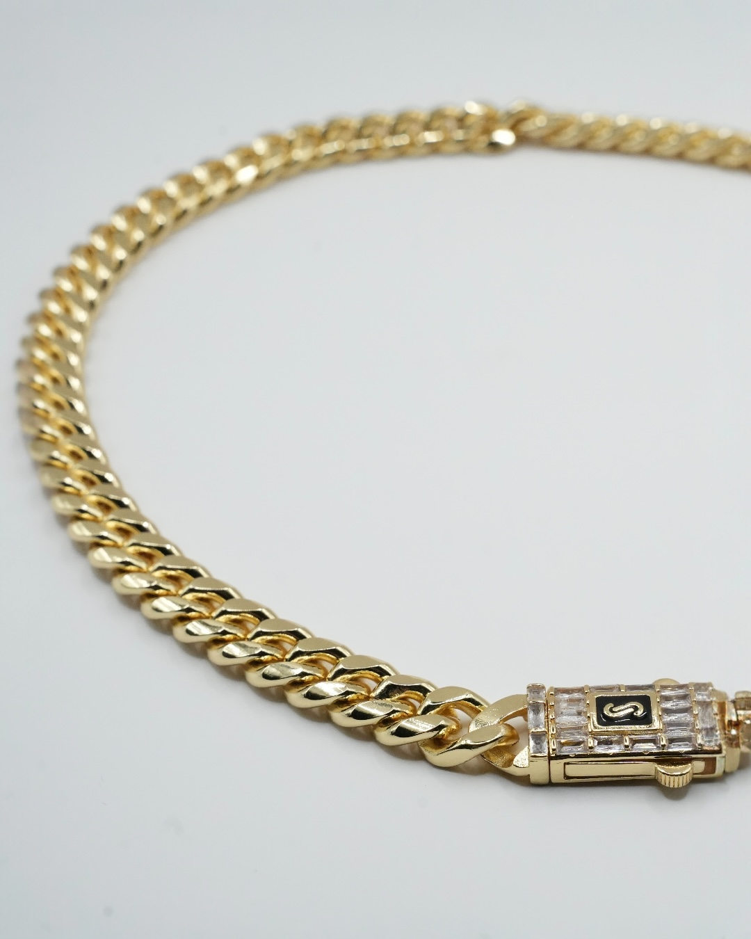 Colier Cuban Cielo Bărbați/Damă Placat cu Aur 18k 10mm