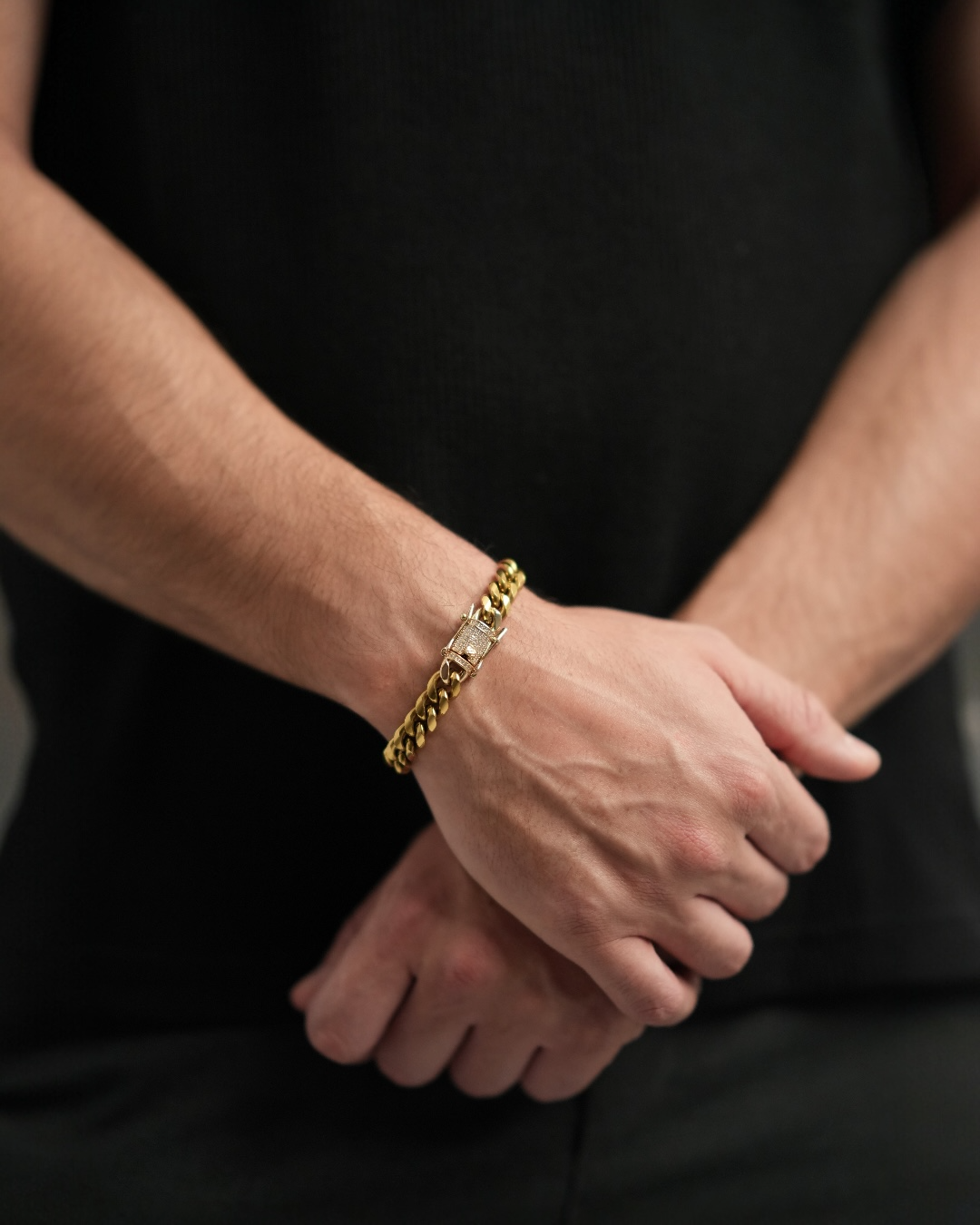 Brățara Cuban Bronze Bărbați/Damă Oțel Inoxidabil 12mm