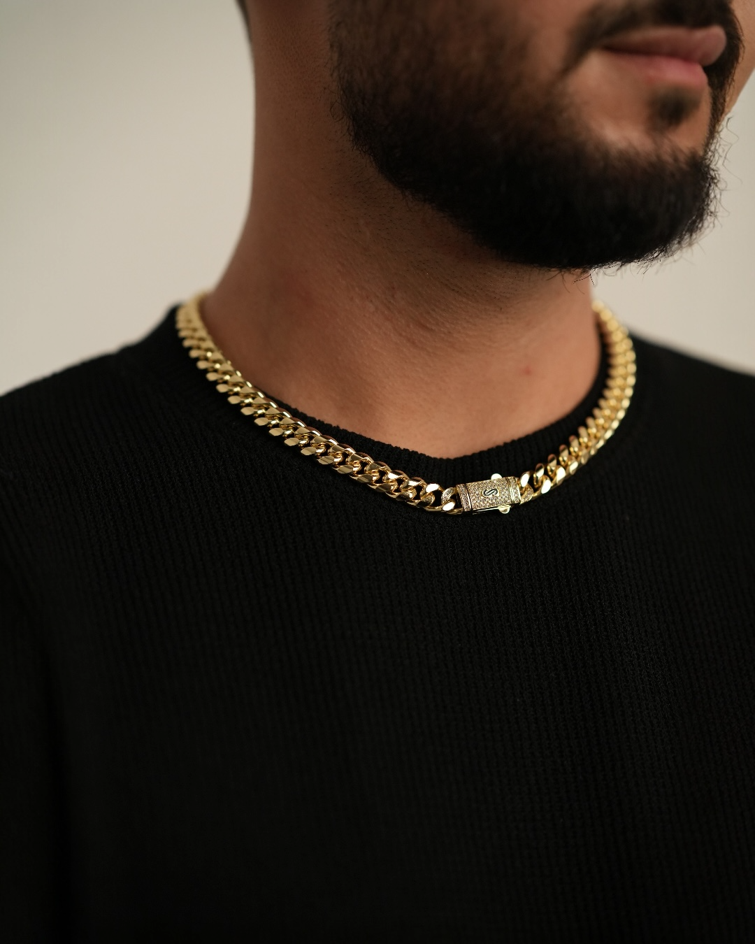 Colier Cuban Havana Bărbați/Damă Placat cu Aur 18k 10mm