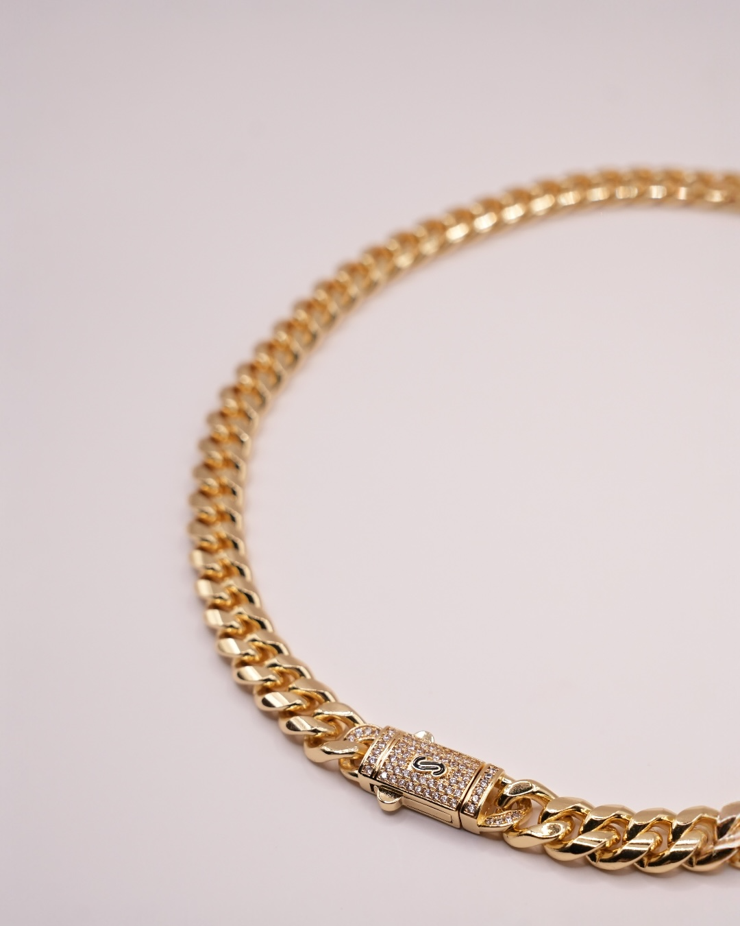 Colier Cuban Havana Bărbați/Damă Placat cu Aur 18k 10mm