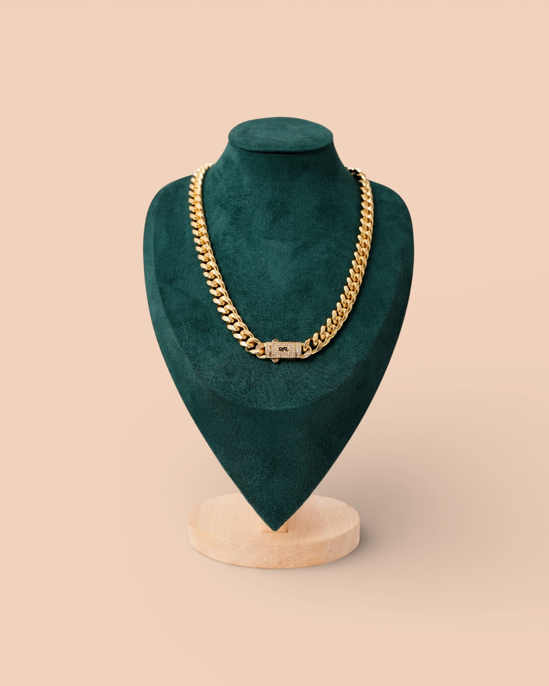 Colier Cuban Havana Bărbați/Damă Placat cu Aur 18k 10mm