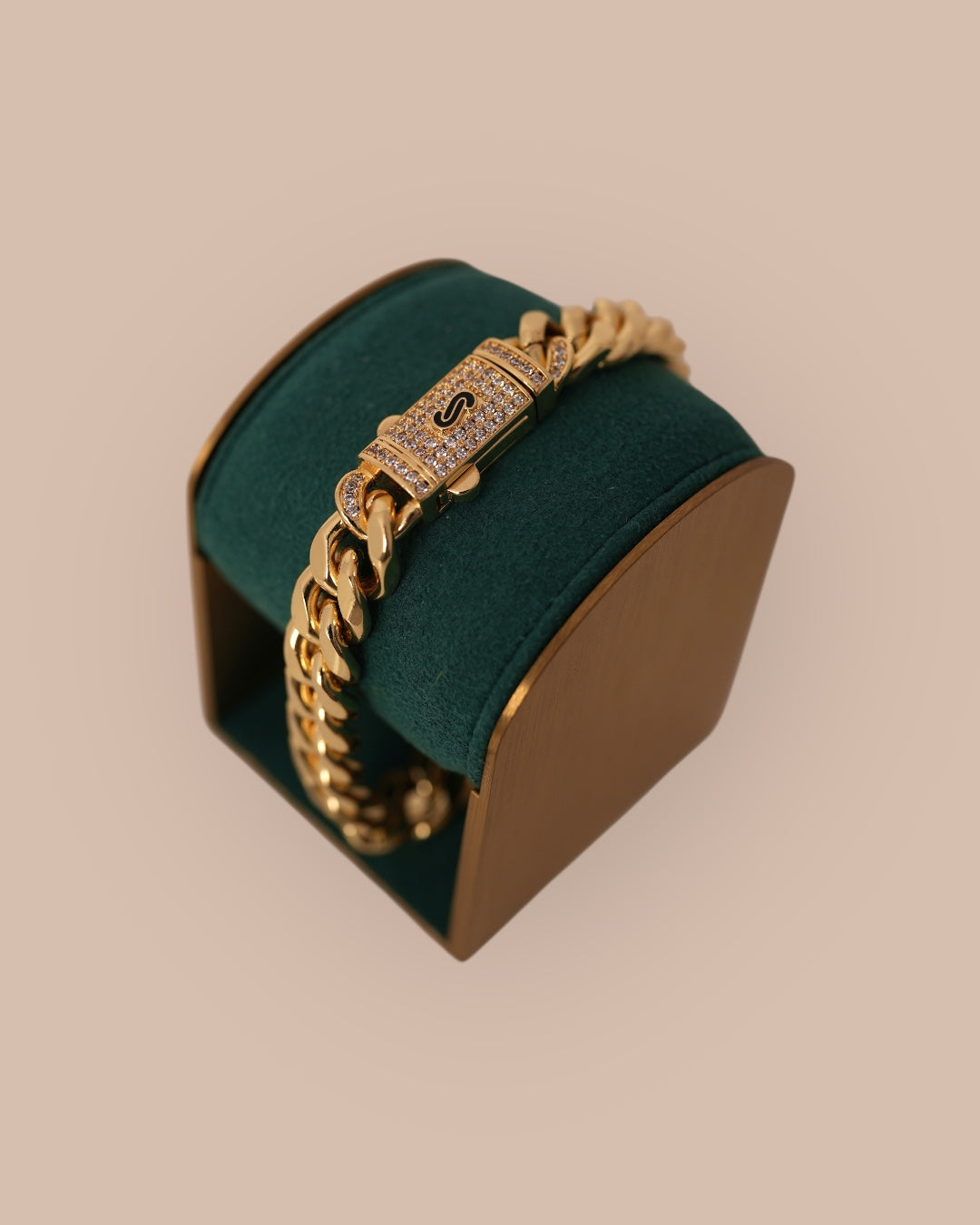 Brățara Cuban Havana Bărbați/Damă Placată cu Aur 18k 10mm