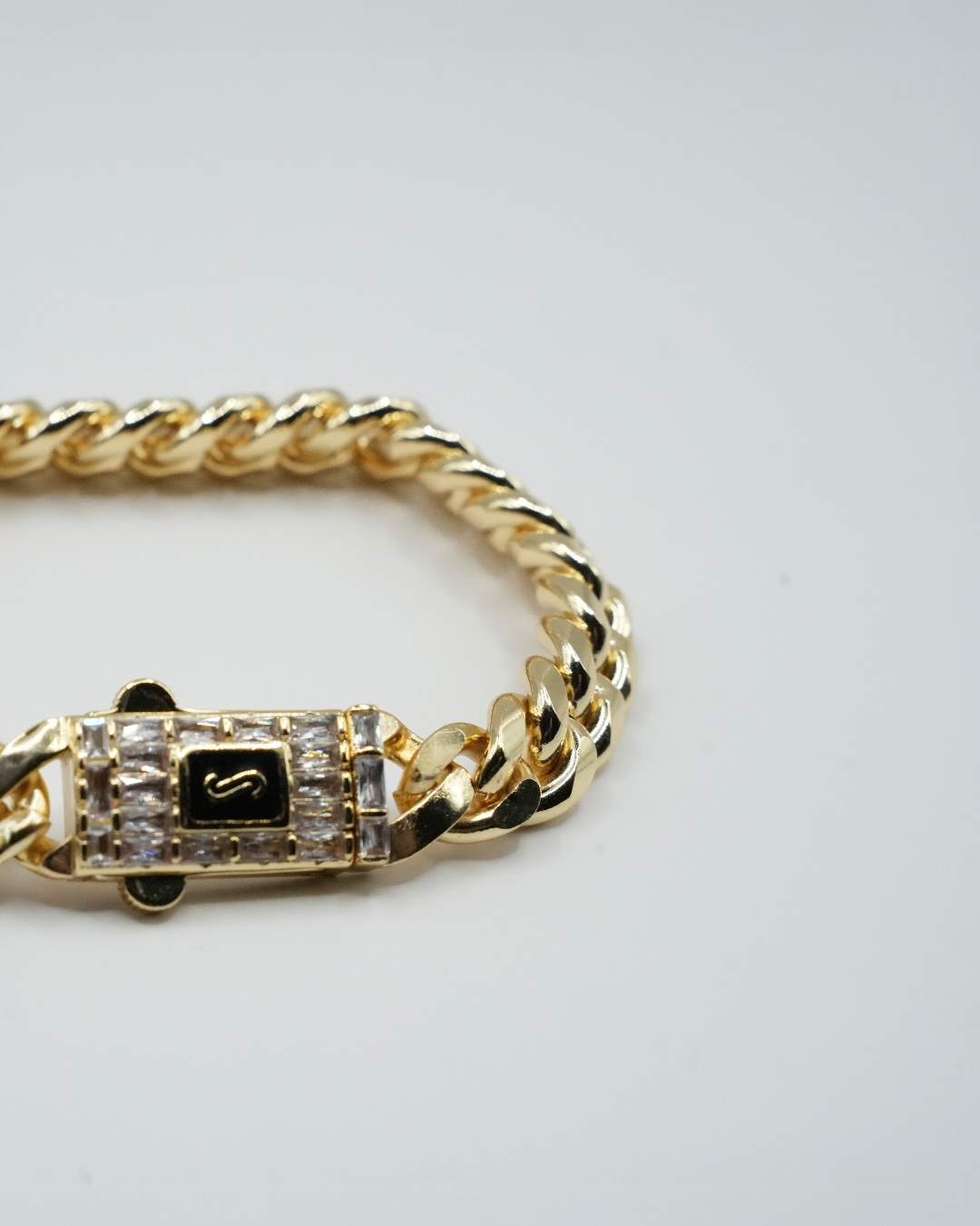 Brățara Cuban Cielo Bărbați/Damă Placată cu Aur 18k 10mm