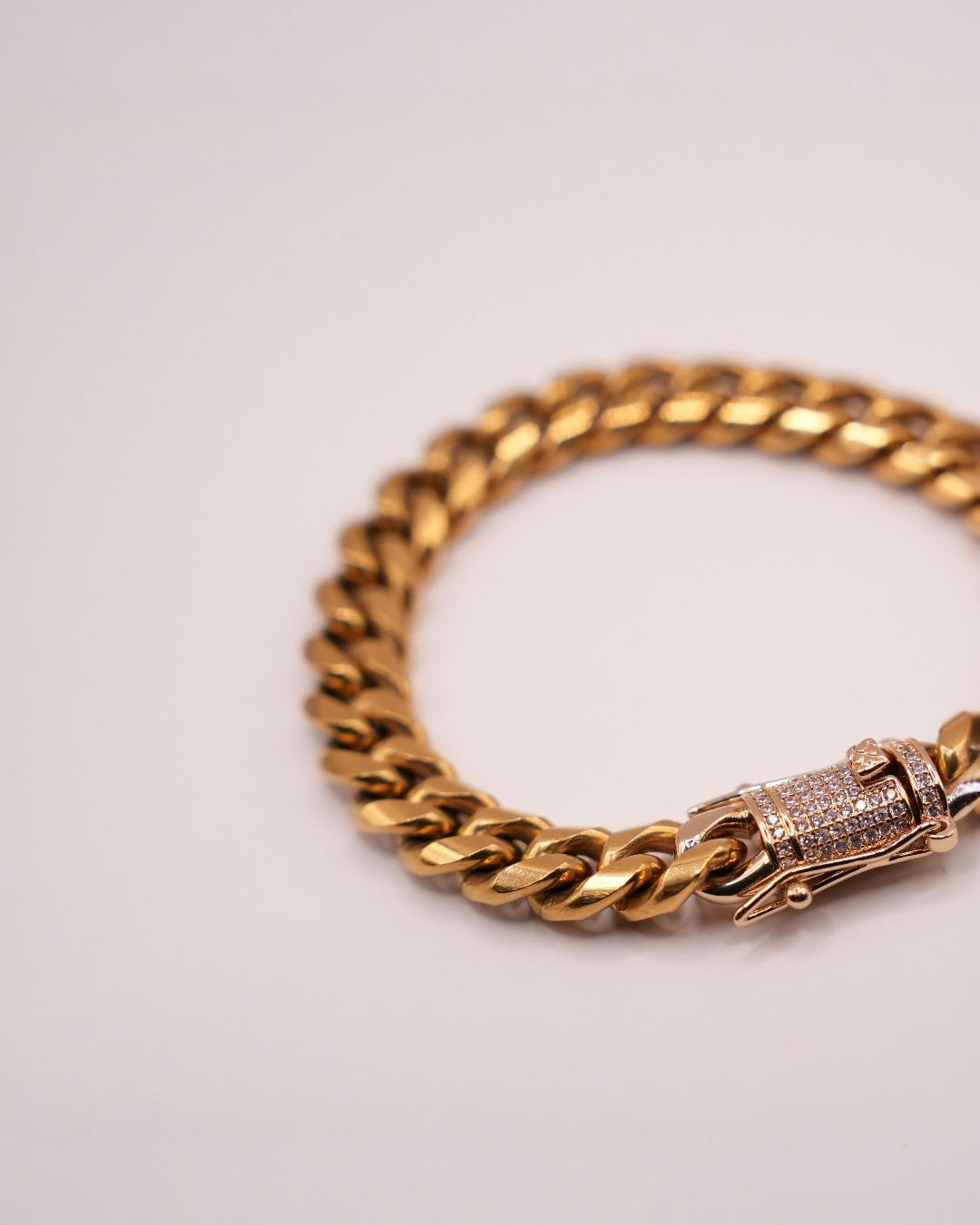 Brățara Cuban Bronze Bărbați/Damă Oțel Inoxidabil 12mm