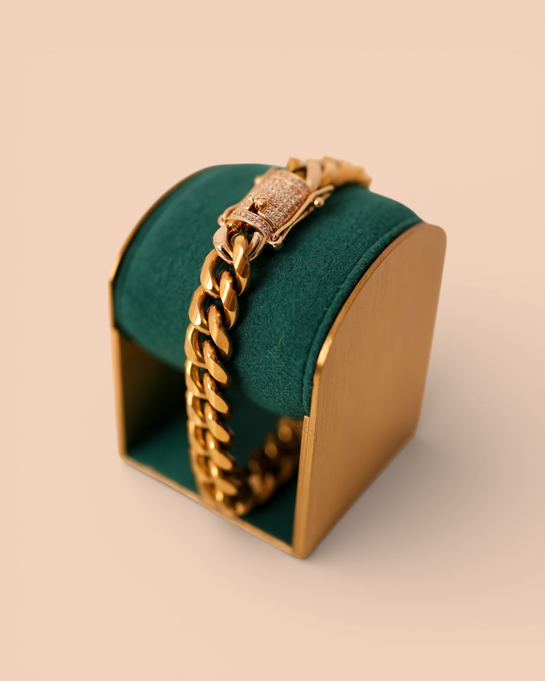 Brățara Cuban Bronze Bărbați/Damă Oțel Inoxidabil 12mm