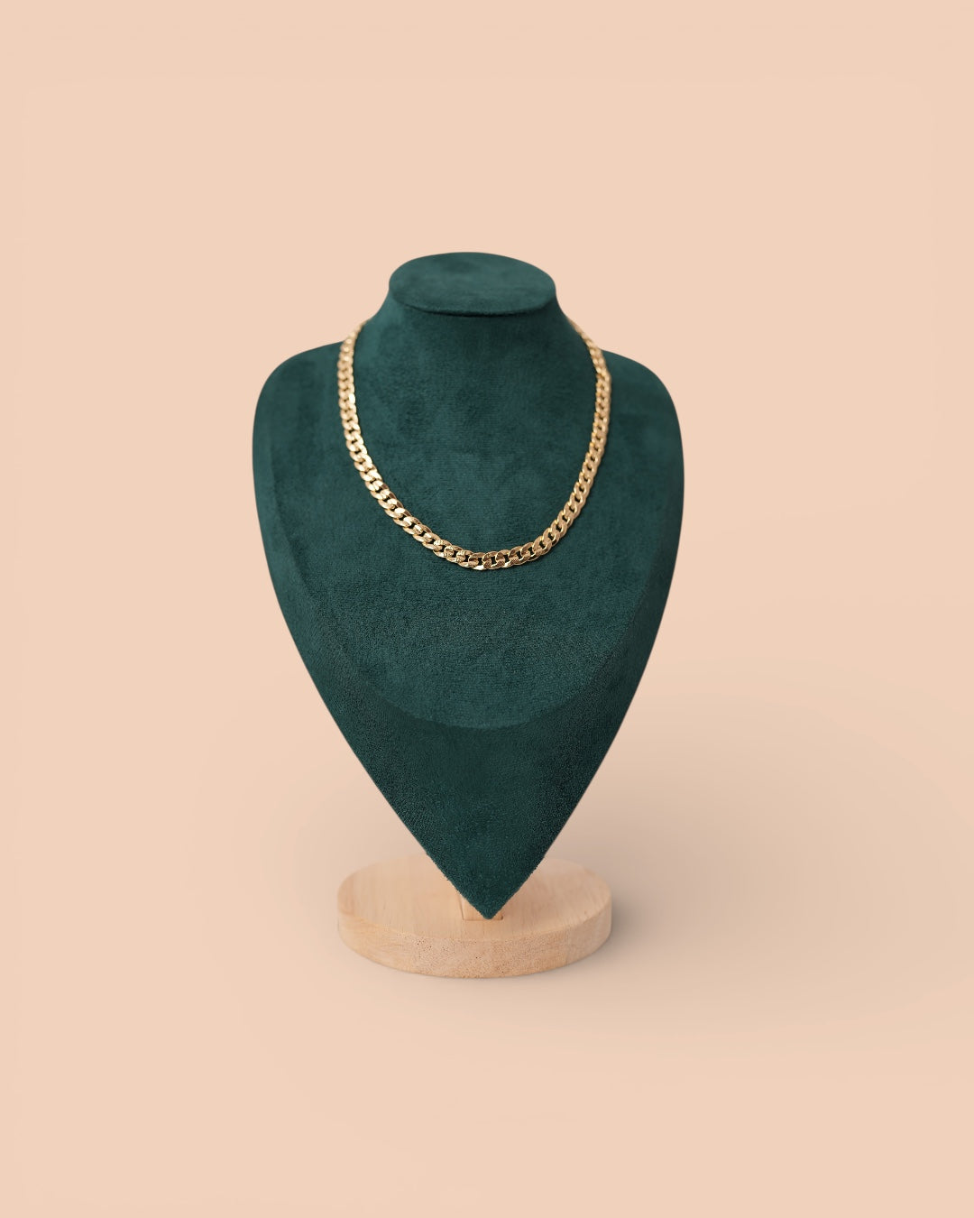 Colier Cuban Damaris Damă Placat cu Aur 18m 6mm