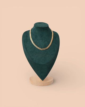 Colier Cuban Damaris Damă Placat cu Aur 18m 6mm