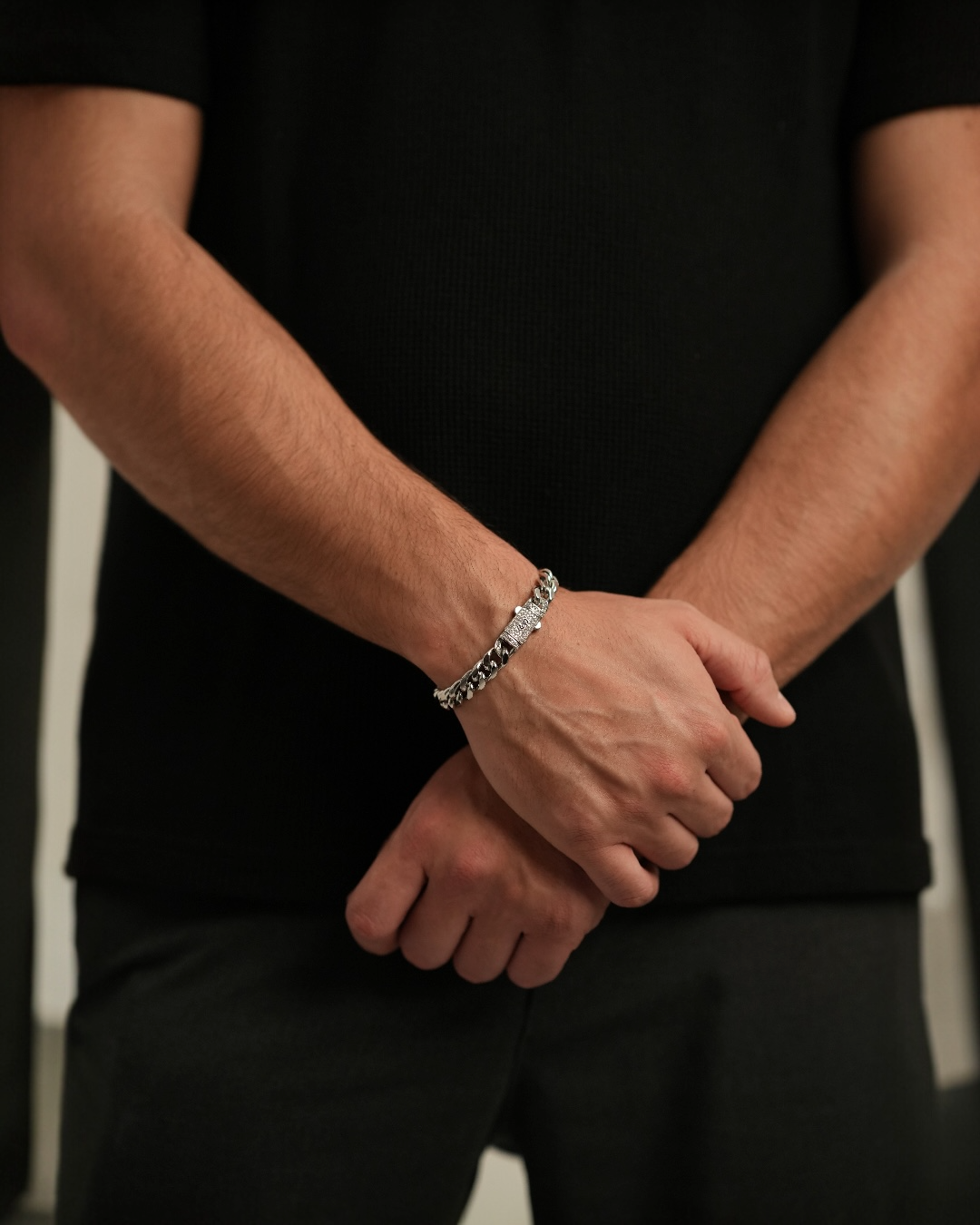 Brățara Cuban Platinum Bărbați/Damă Placat cu Aur Alb 10mm