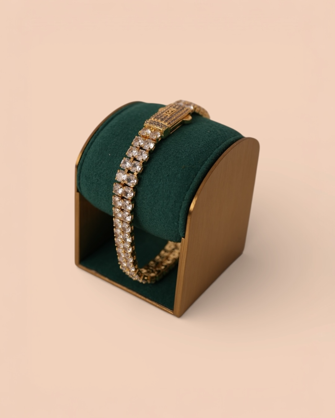 Brățara Tennis Double Damă/Bărbați Placată cu Aur 18k 20cm