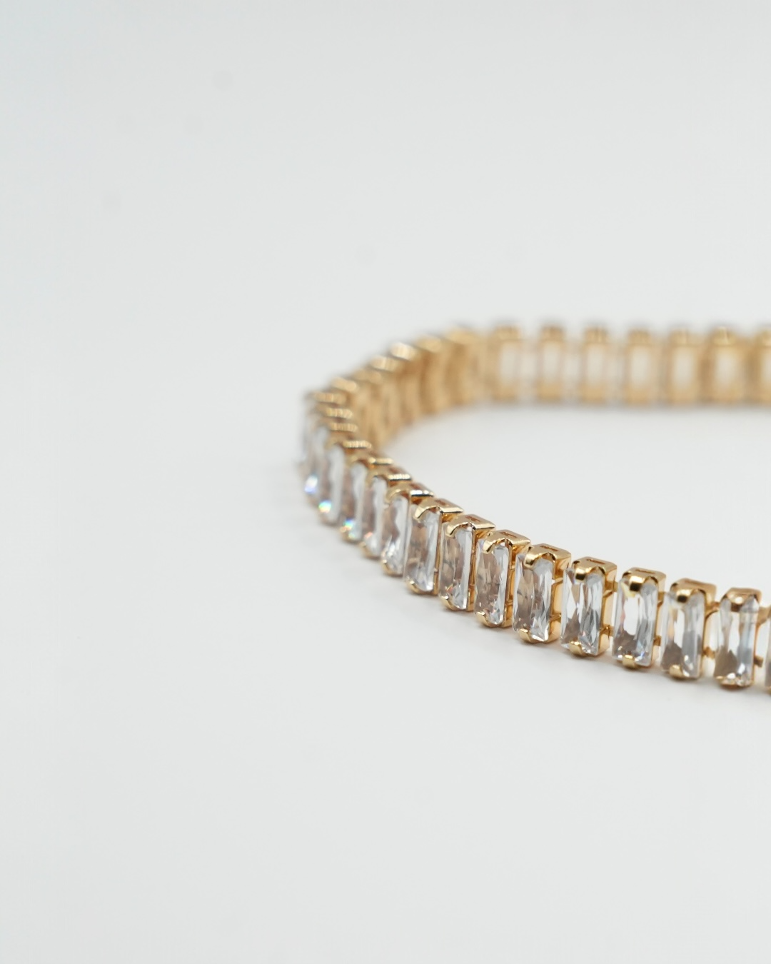 Brățara Tennis Luxe Bărbați/Damă Placată cu Aur 18m 5mm