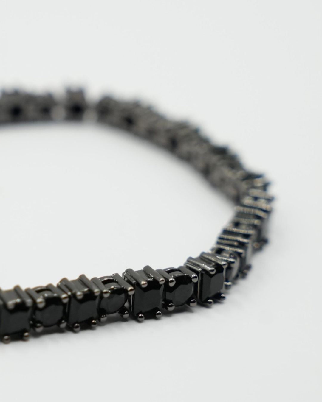 Brățara Tennis Dark Neagră Bărbați/Damă Oțel Inoxidabil 5mm