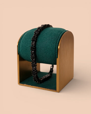 Brățara Tennis Dark Neagră Bărbați/Damă Oțel Inoxidabil 5mm