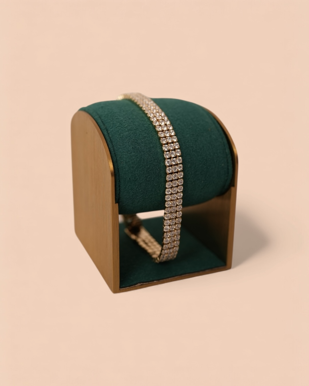 Brățara Triple Tennis Damă/Bărbați Placată cu Aur 18k