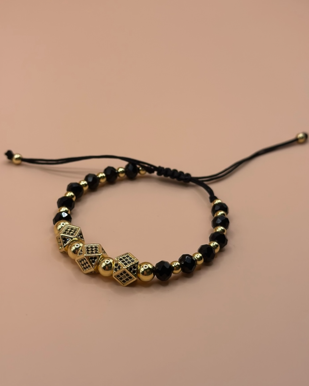 Brățara Praetor Bărbați/Damă Placată cu Aur 18k Reglabilă-Șnur