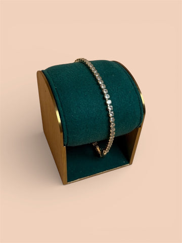 Brățara Tennis Aurea Damă Placată cu Aur 18k 3mm