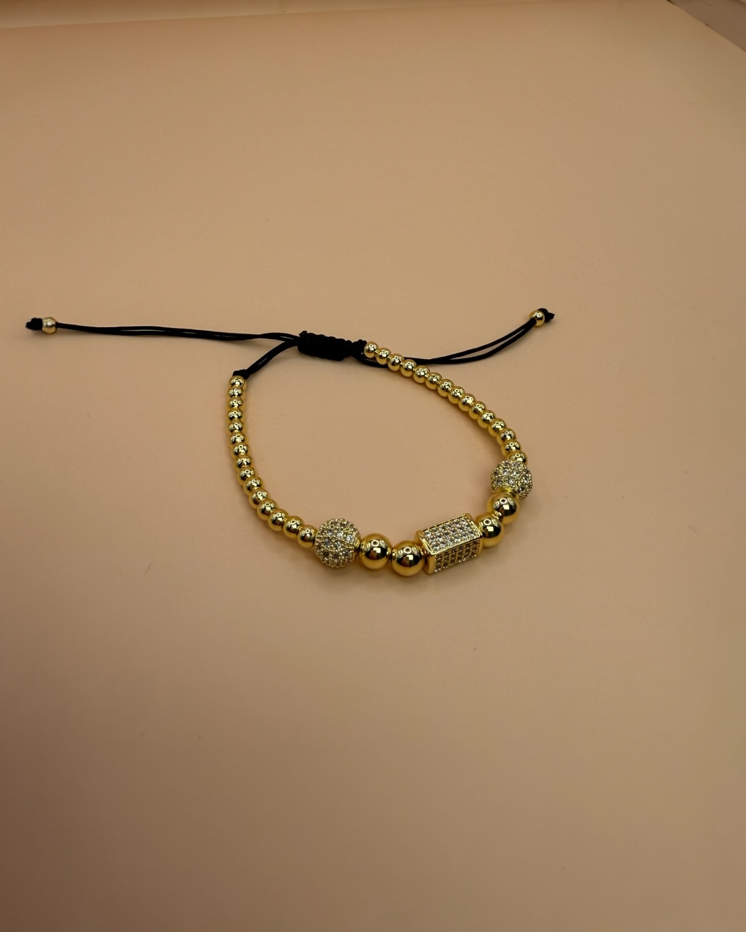 Brățara Luxor Bărbați/Damă Placată cu Aur 18k Reglabilă-Șnur