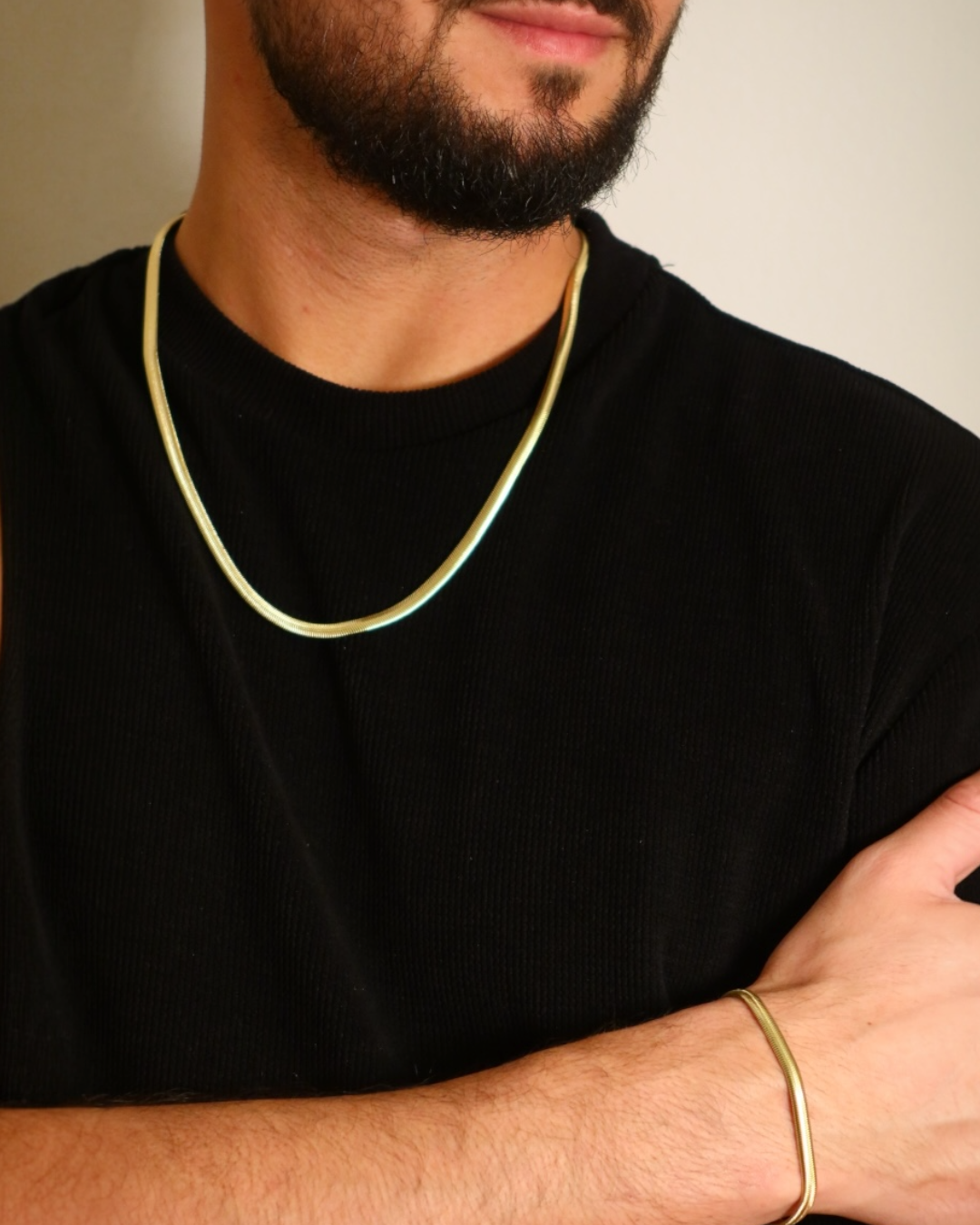 Set Snake Luxury Bărbați Placat cu Aur 18k