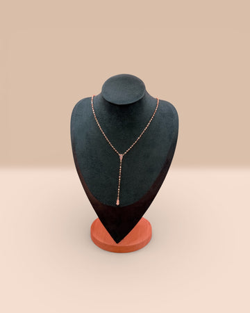 Colier Rozariu Crystal Tear Damă Placat cu Aur 18k